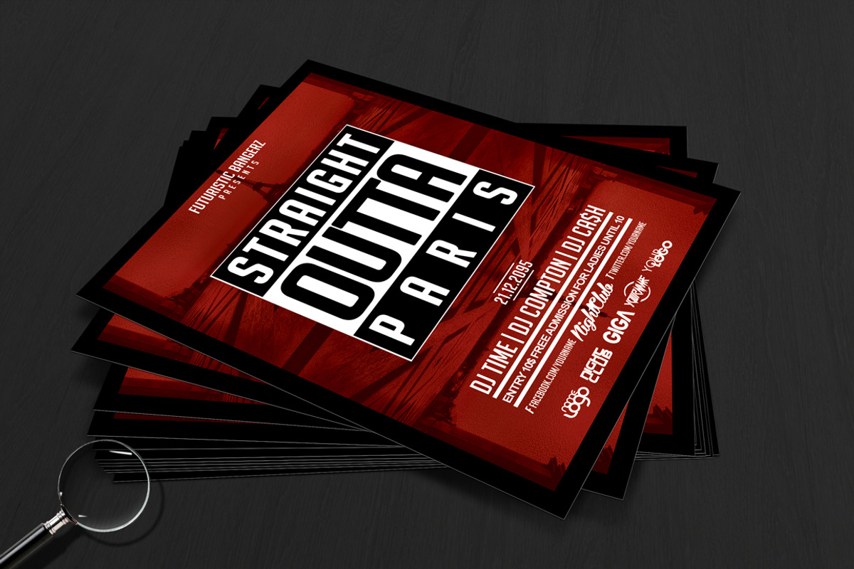 Straight Outta Party | 6in1 Flyer, a Flyer Template by GIGA-TEMPLATE (Photo 9 of 18)