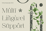 Chilia Stamp, a Serif Font by Craft Supply Co. (Thumbnail 5 of 8)