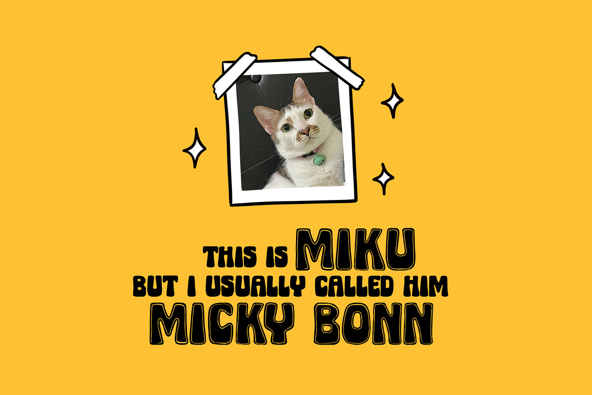 Micky Bonn ~ Bold Cartoon Font, a Handwritten Font by Orenari (Photo 8 of 9)