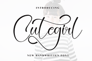 Cutegirl | Script Font, a Handwritten Font by Scratchones (Thumbnail 1 of 9)