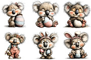 Whimsical Easter Koala Clipart, an Illustration by Sublimation Artist (Thumbnail 5 of 7)