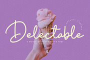Delectable - Handwritten Font, a Script Font by Alpaprana (Thumbnail 1 of 9)