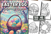 Easter Egg Coloring Pages, a Seasonal Illustration by Design Station (Thumbnail 1 of 5)