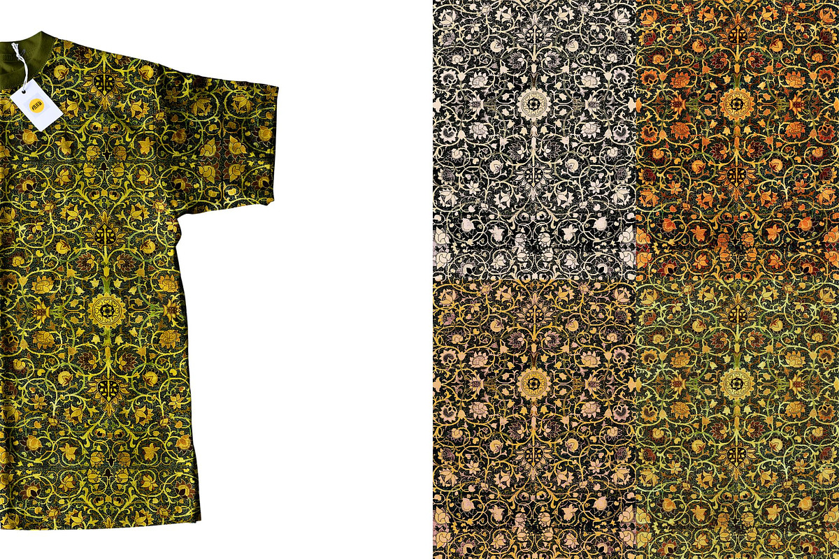 William Morris Ornament Pack 1, a Pattern Graphic by ARTOZEN DIGITAL (Photo 4 of 16)
