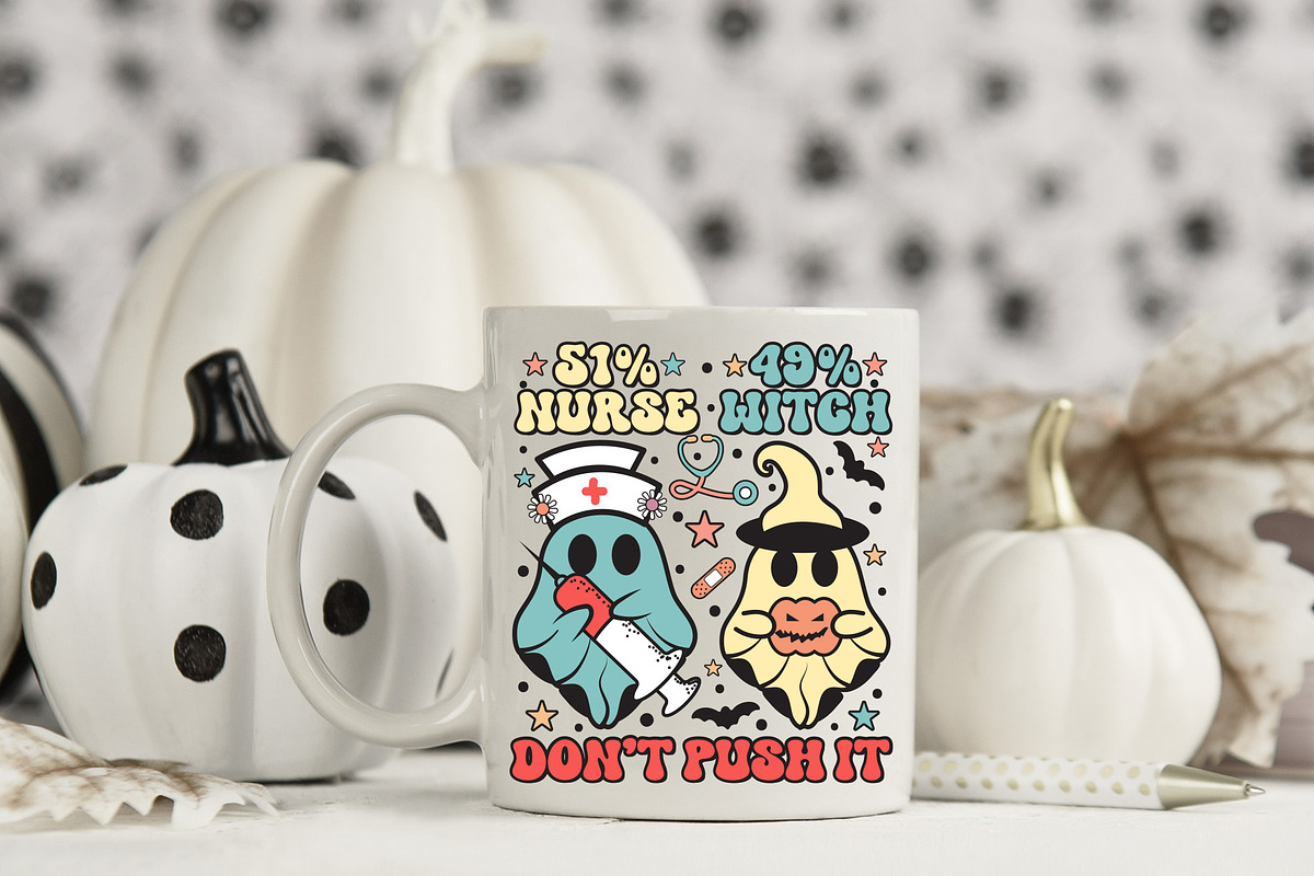 Halloween Nurse Sublimation Bundle, a Graphic by CraftlabSVG (Photo 4 of 15)