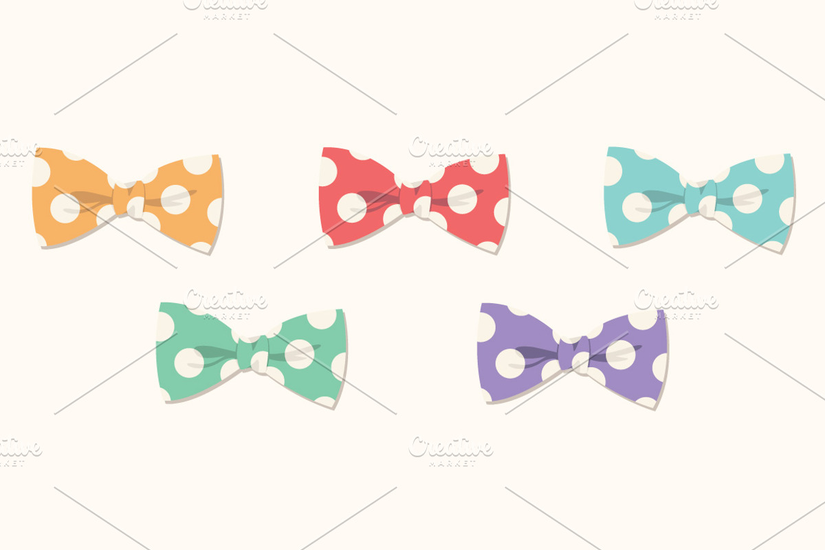 Bow Ties & Neckties Clipart Set, a Work Illustration by Digital Sugar (Photo 2 of 3)