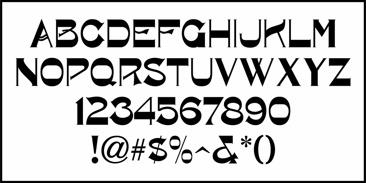 Nouveau Style JNL, a Font by Jeff Levine Fonts (Photo 3 of 5)