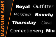Magnum Sans, a Sans Serif Font by FontMesa (Thumbnail 2 of 5)