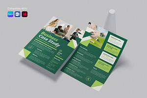 Case Study Template|Canva|Docx|ID, a Stationery Template by Designsoul14