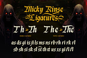 Micky Rinse Typeface, a Blackletter Font by alit design (Thumbnail 19 of 20)