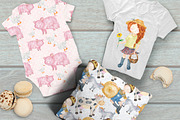 Farm Animals Watercolor kids, an Animal Illustration by Tanya Kart (Thumbnail 5 of 5)