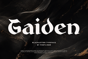 Gaiden - Bold Blackletter Font