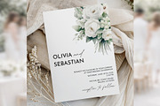 White Floral Invitation Suite bd012, an Invitation Template by TyphoonStudio (Thumbnail 3 of 9)