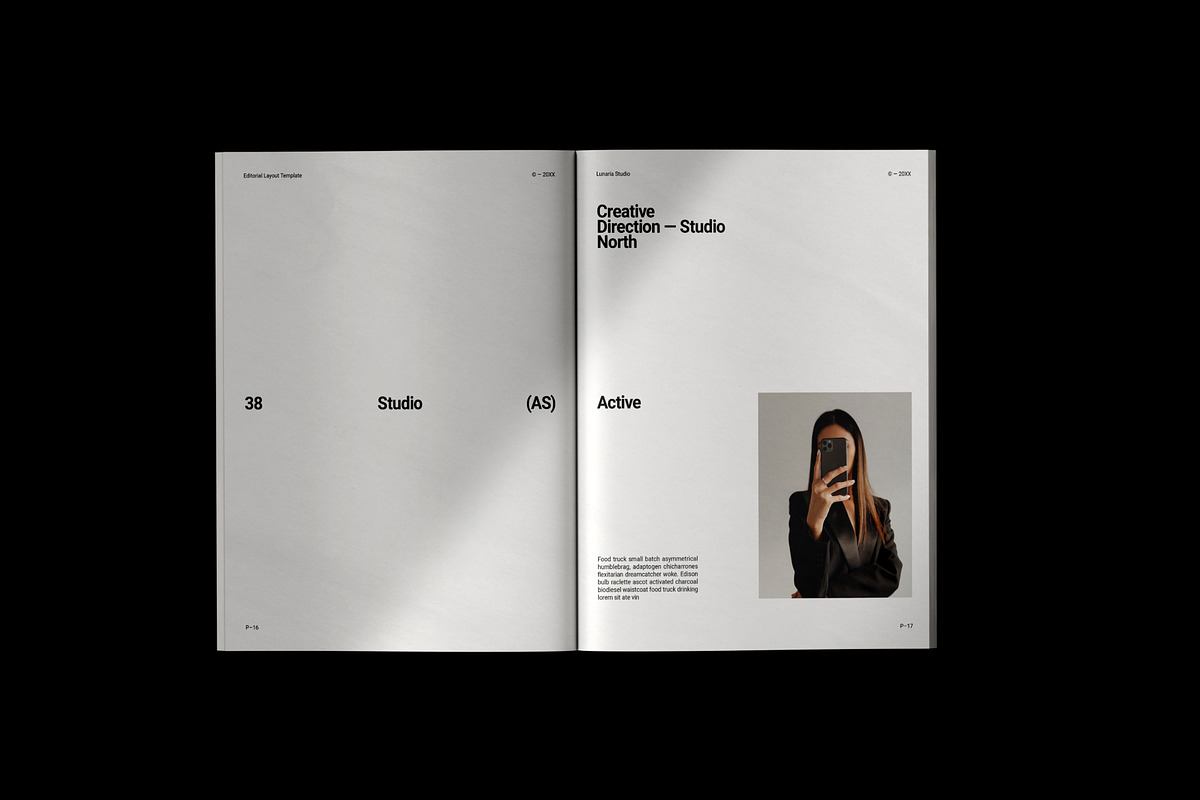 Minimal Editorial Layout Template, a Magazine Template by Lunaria (Photo 7 of 13)