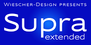 Supra Extended, a Sans Serif Font by Wiescher-Design (Thumbnail 1 of 8)