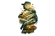 Western Wilderness Wall Art, a Background Graphic by LaseredNinja (Thumbnail 1 of 3)