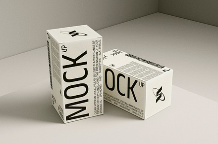 2 Cosmetic Boxes Mockup, a Packaging Mockup by softulka
