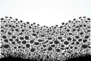 60 Daisy Flower Field Silhouette, a Seasonal Illustration by Amazin_art (Thumbnail 21 of 35)
