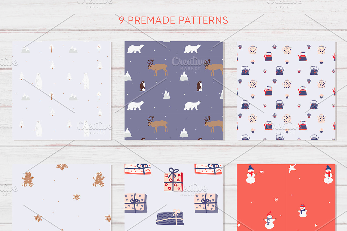 Christmas postcards, map creator, an Animal Illustration by Mariia Kovalchuk (Photo 8 of 10)
