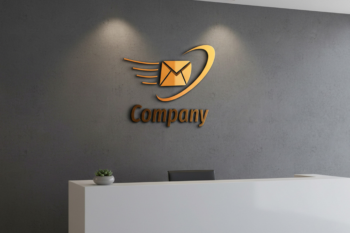 Company Mail Delivery Logo Design, a Branding & Logo Template by Saba Vector (Photo 2 of 3)