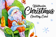 Christmas Greeting Card Template, a Card Template by ElephantArts (Thumbnail 1 of 8)