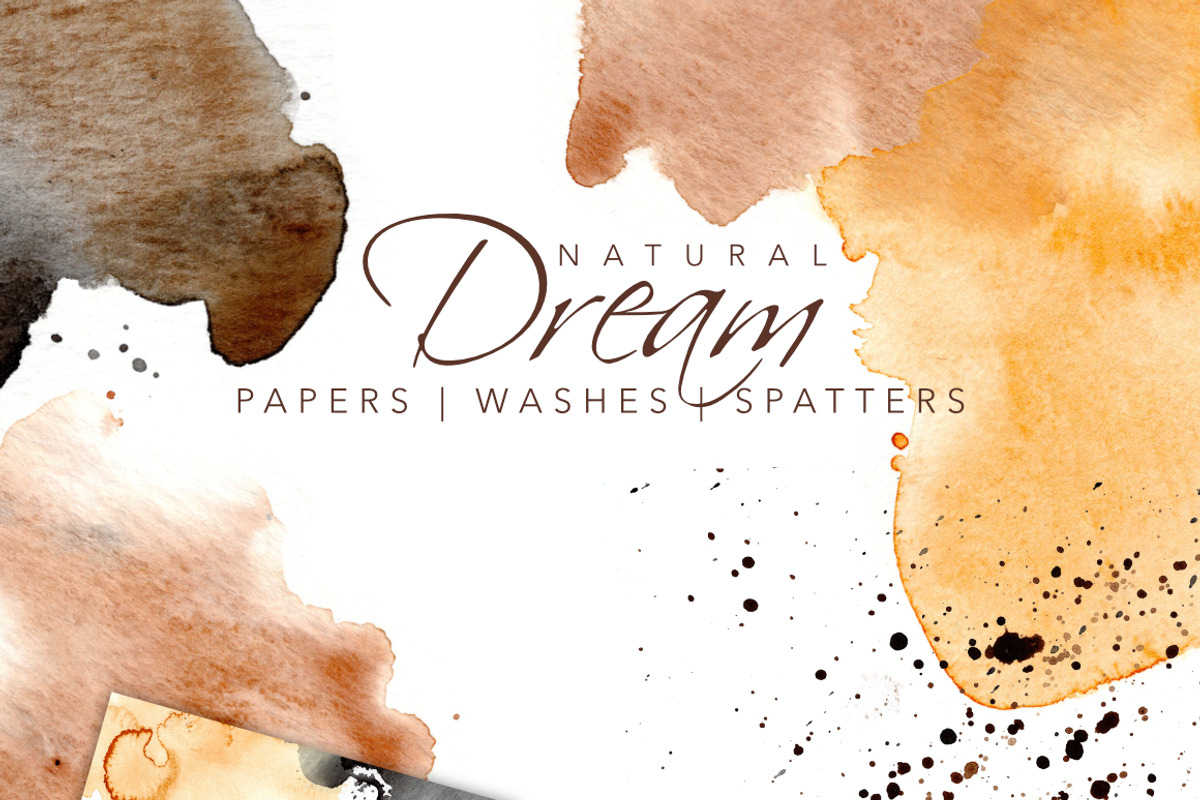 Ombre Grey & Brown Washes, an Illustration by Feather Grace Designs (Photo 7 of 7)