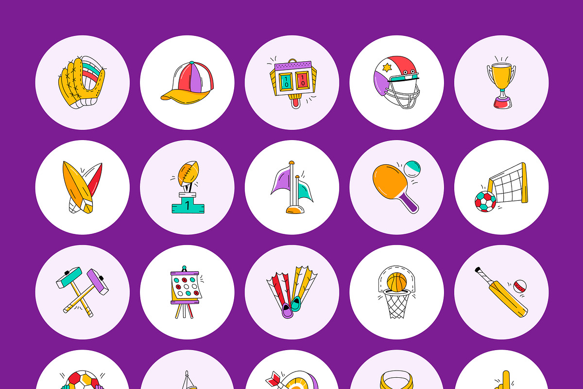 Everyday Doodle Icons Bundle, an Emoji Icon by Creative Stall (Photo 12 of 13)