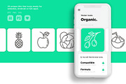 Organic | 25 Thin Line Icons, an Outline Icon by Alex Blogoodf (Thumbnail 10 of 15)
