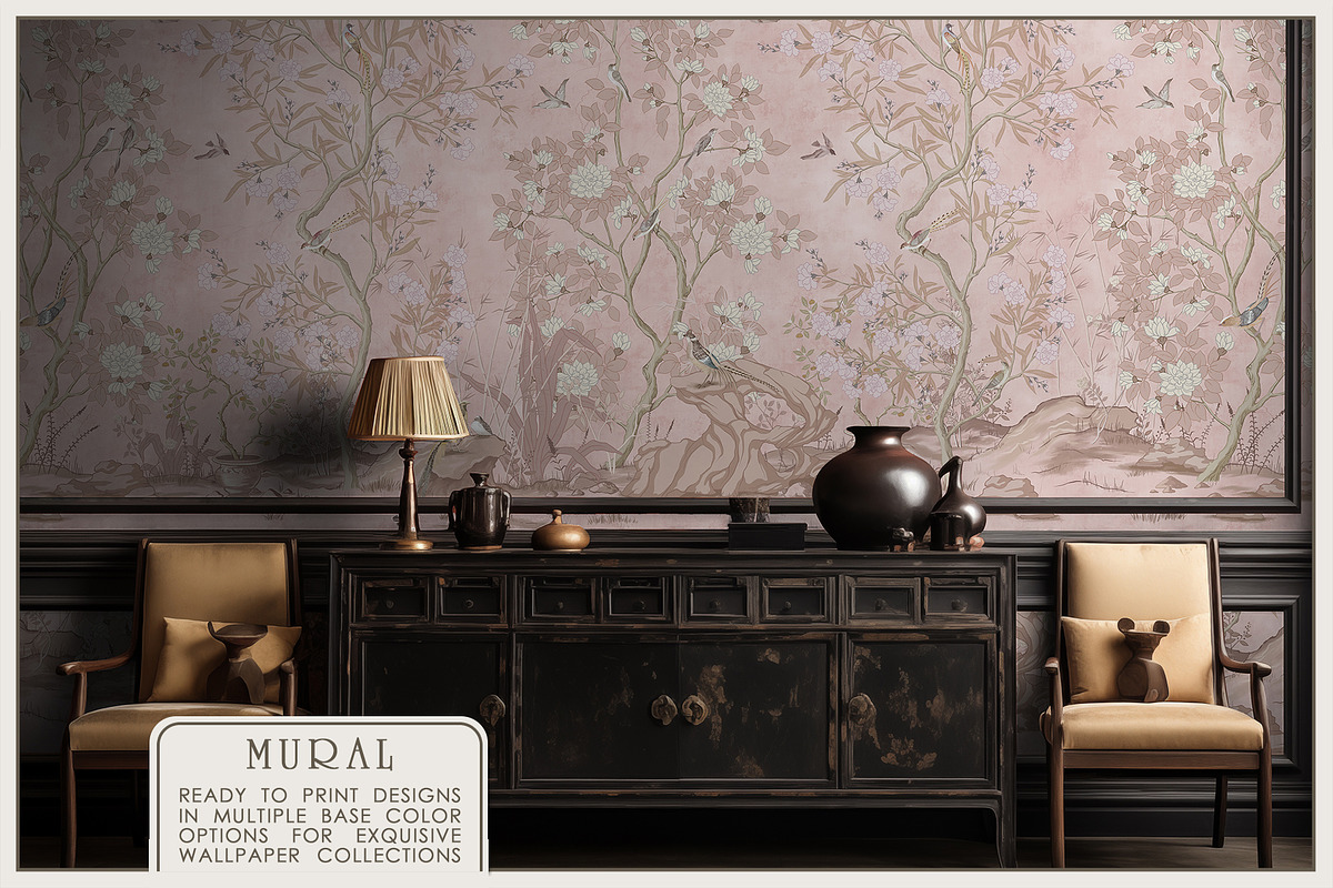 Fresco collection Chinoiserie, a Wallpaper Graphic by Natalia0307 (Photo 6 of 11)