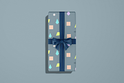 Gift Box Mockup with Ribbon, a Packaging Mockup by Mockupdaddy (Thumbnail 2 of 6)