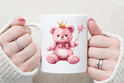 Teddy Bear Watercolor Clipart, an Illustration by Sublimation Artist (Thumbnail 5 of 6)