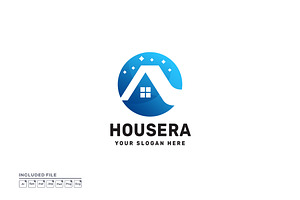 Circle House Logo Colorful Vector, a Branding & Logo Template by yuanesei