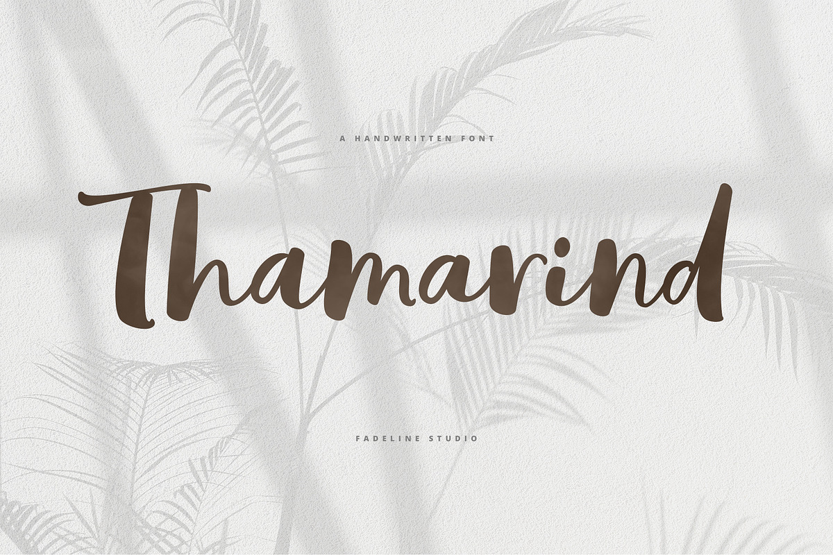Thamarind Handwritten Font