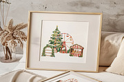 Christmas Market, a Seasonal Illustration by heyiamalice (Thumbnail 4 of 15)