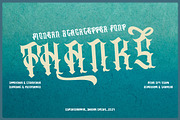 Swarotty - Modern Blackletter Font, a Blackletter Font by Dhabee (Thumbnail 10 of 15)