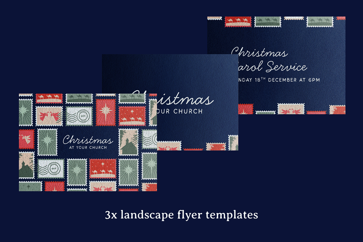 Stamps Christmas Canva Template, a Presentation Template by Greater Worth (Photo 6 of 6)