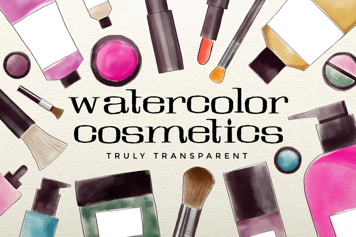 Watercolor Cosmetics, an Illustration by Marmalade Moon (Photo 1 of 2)