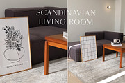 Scandinavian Living Room Mockup, a Product Mockup by ArtwithFrame (Thumbnail 2 of 16)