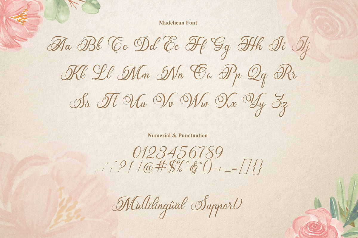 Madelican / Calligraphy Font, a Script Font by Subectype Studio (Photo 16 of 21)
