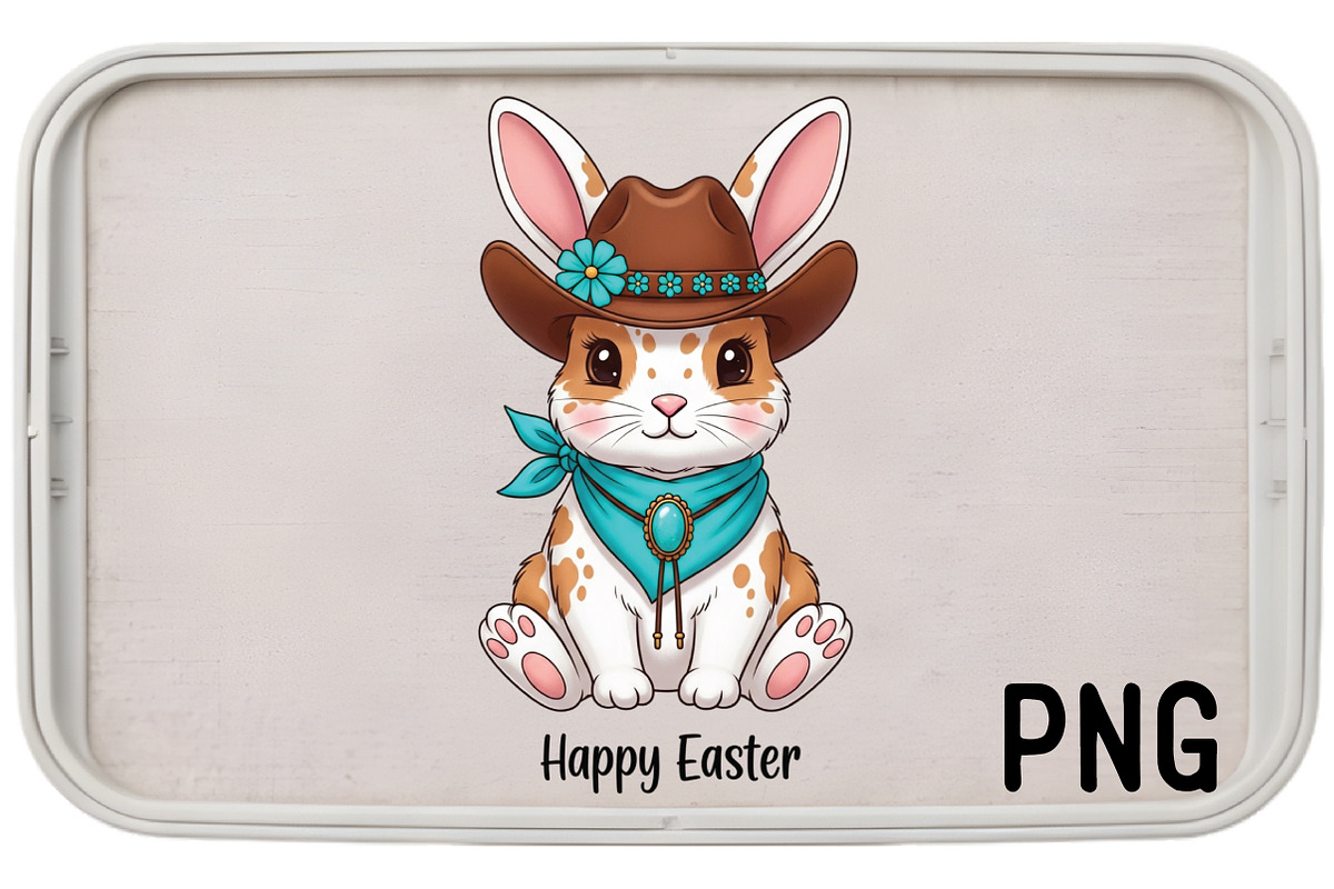 Happy Easter Bunny Sublimation, an Illustration by Black Bird Studio (Photo 2 of 3)
