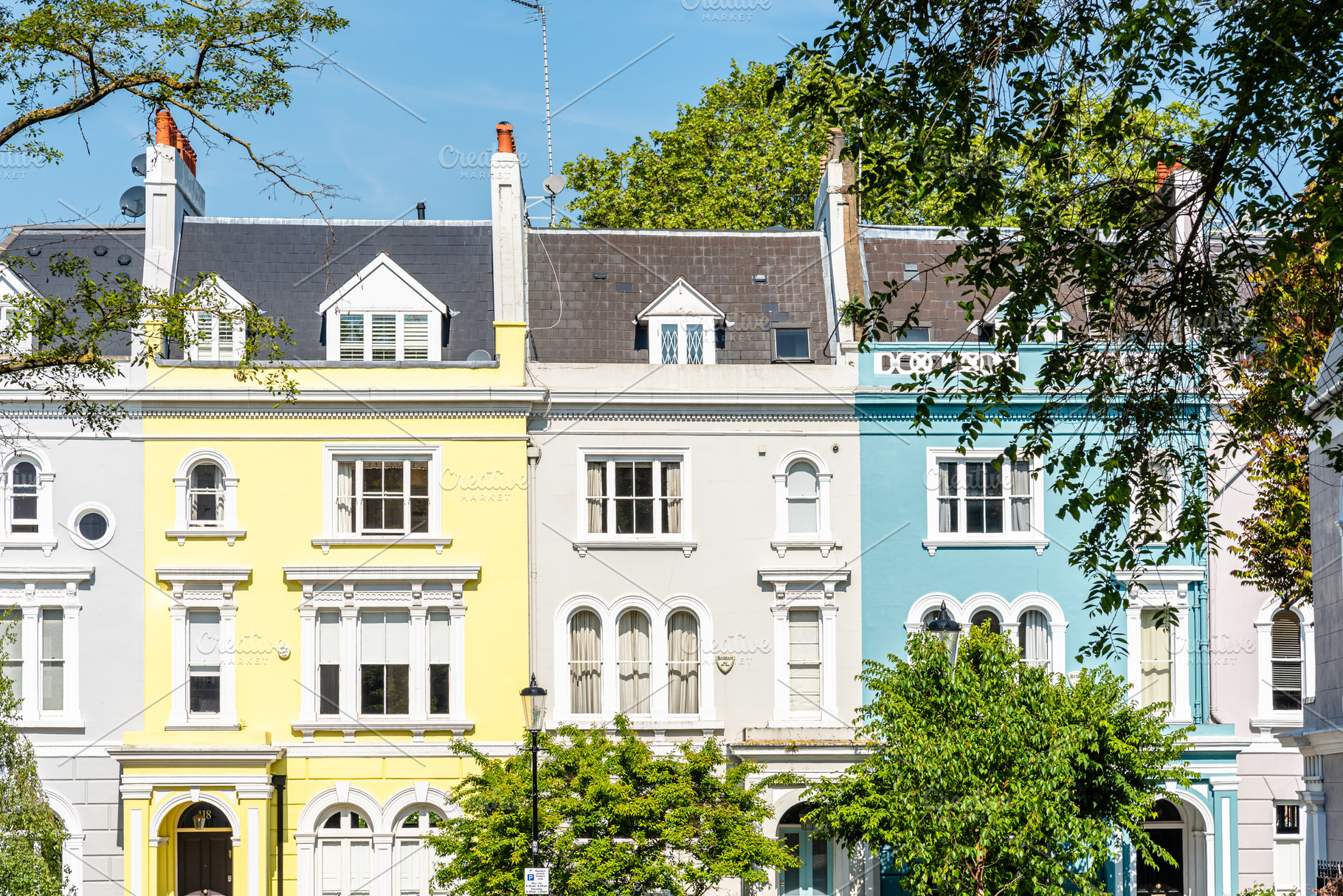 Victorian houses in notting hill containing building exterior, built, an Architecture Photo by Architect´s eye