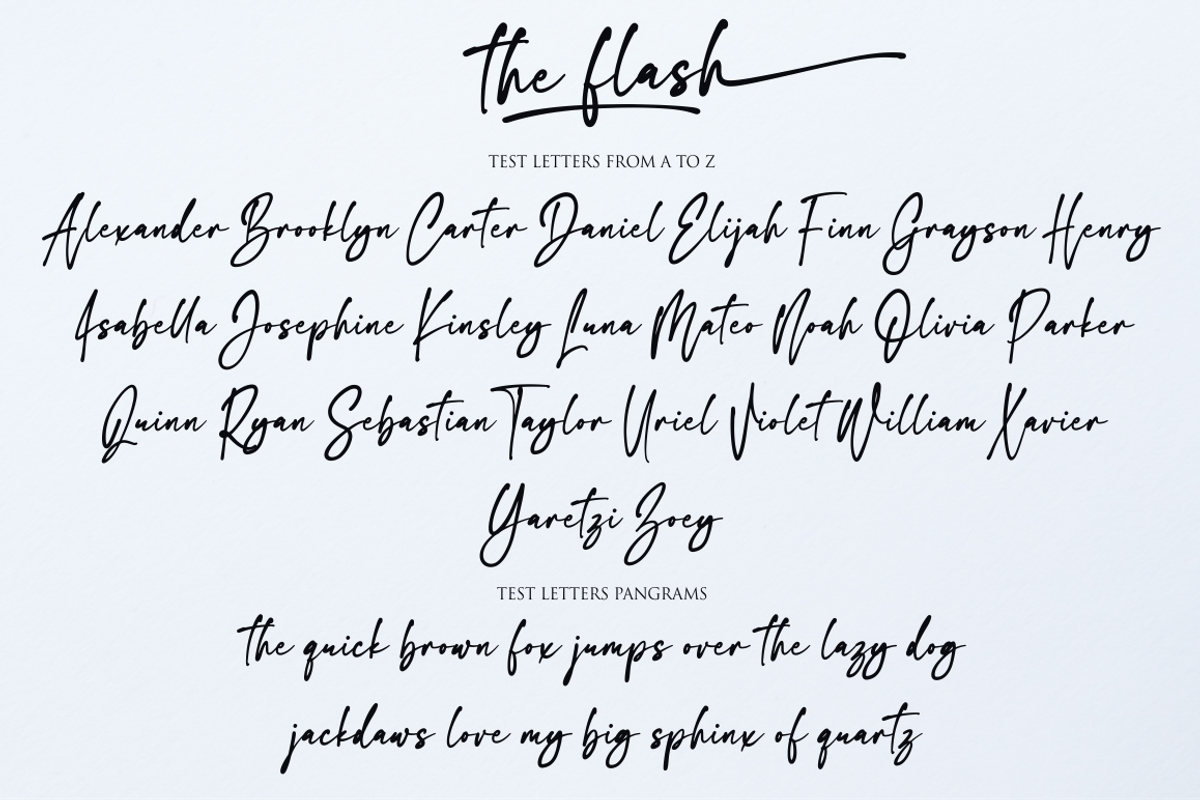 the flash, a Script Font by NJ Studio (Photo 9 of 12)