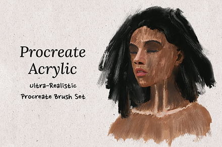 Realistic Acrylic Procreate Pack, a Brush Add-On by Brush Moment