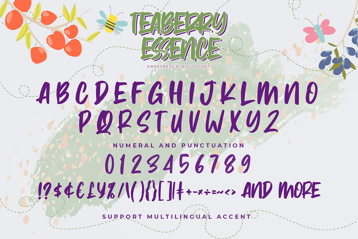 Teaberry Essence - Sweetness Playful, a Font by Gassstype (Photo 6 of 8)