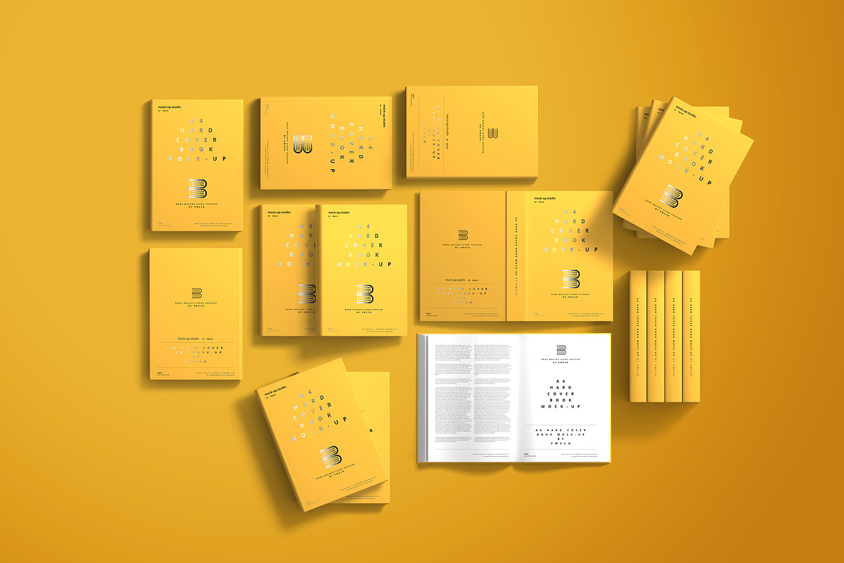 Book Mockup Scene Creator, a Print Template by pmvch (Photo 4 of 16)