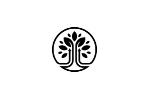 Leaf Growth Arrow Up Logo