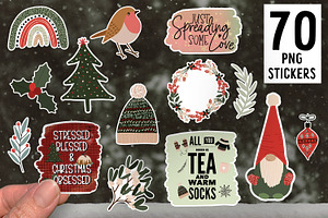 December Stickers for Cricut