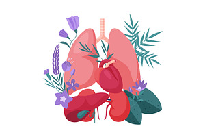 Support and care for health of, an Object Illustration by Lemberg Vector
