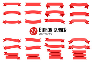 Ribbon Banner with Space for Text., a Decorative Illustration by kaisorn