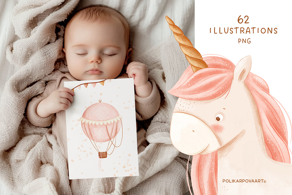 The Little Princess baby collection, a Decorative Illustration by polikarpovaart (Photo 18 of 20)